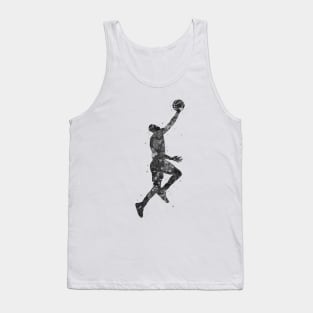 Basketball player black and white Tank Top